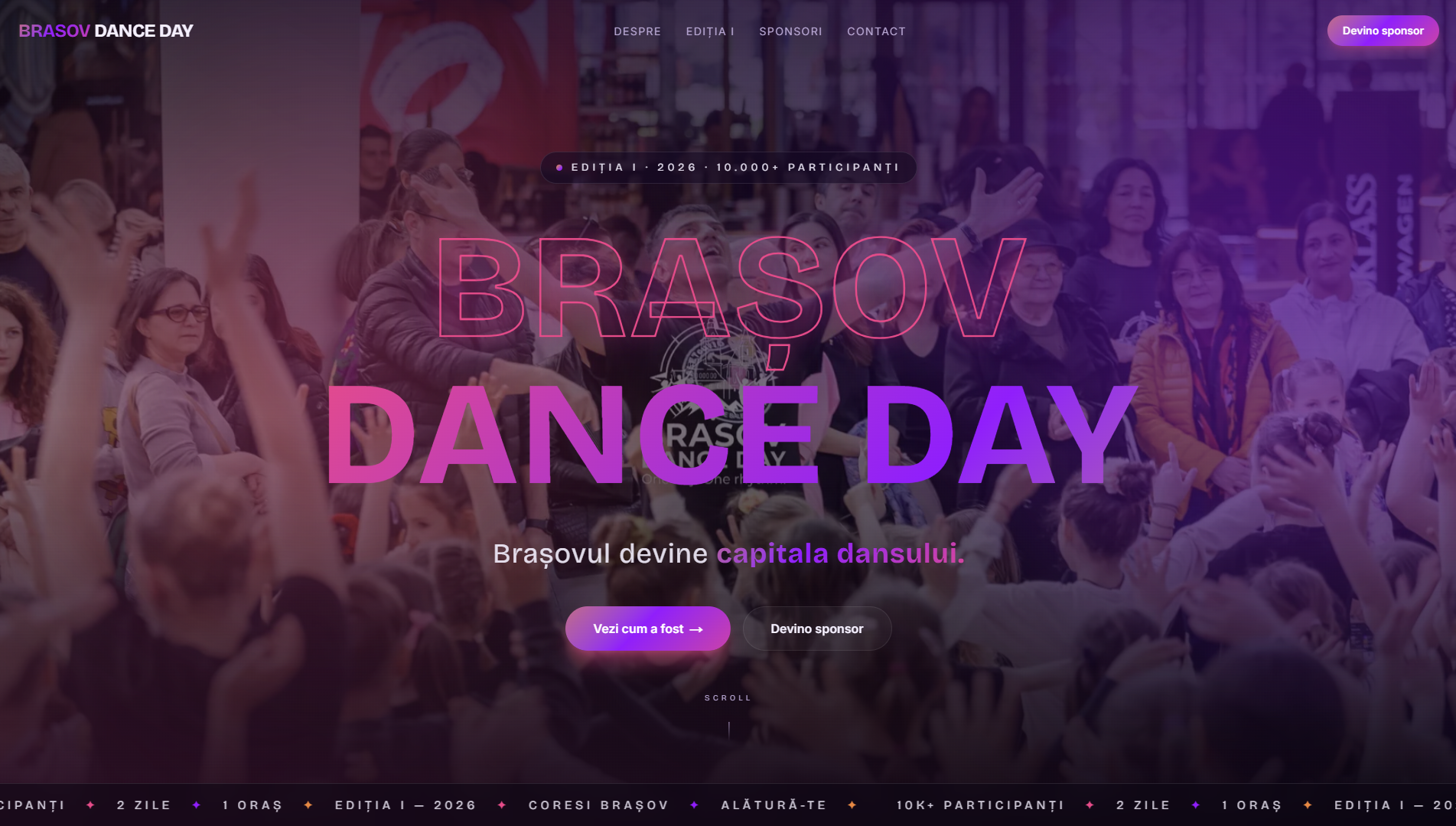 Brasov Dance Day — Web Design & Events by InReach Studios