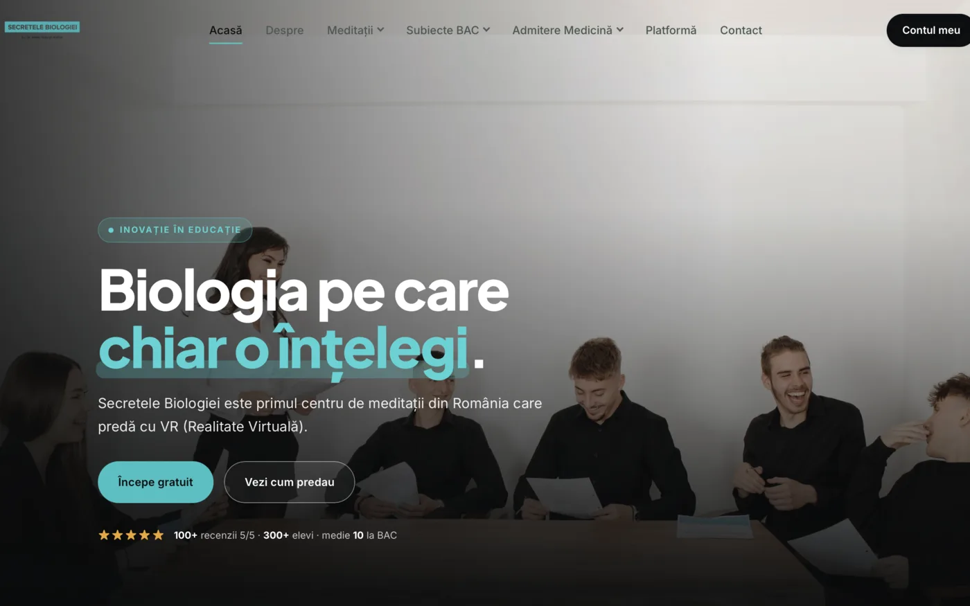 Secretele Biologiei — Learning Platform by InReach Studios